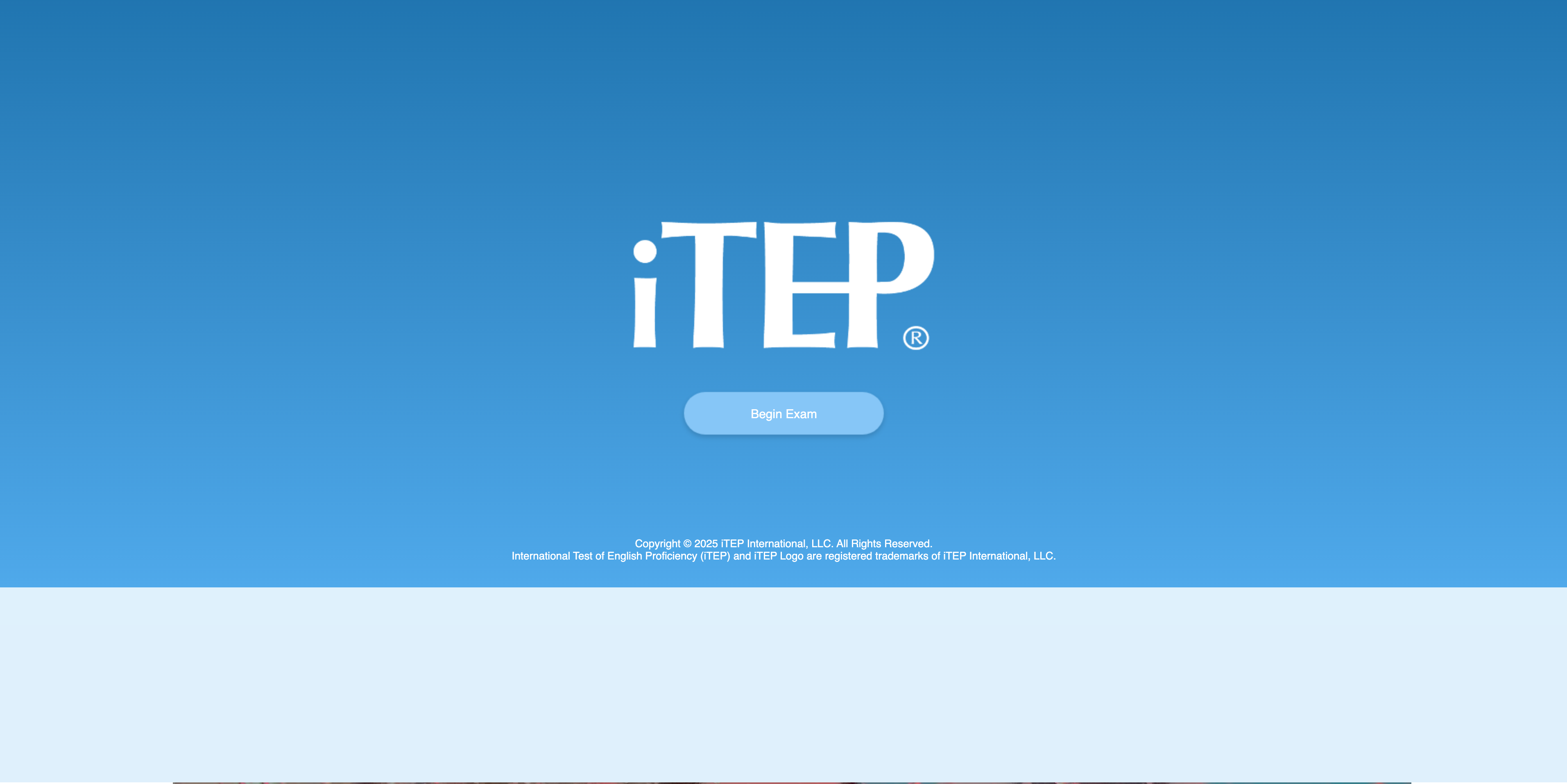 iTEP テストページへのアクセス